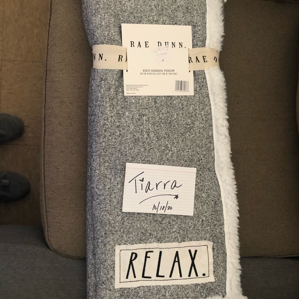 Rae Dunn Sherpa Throw